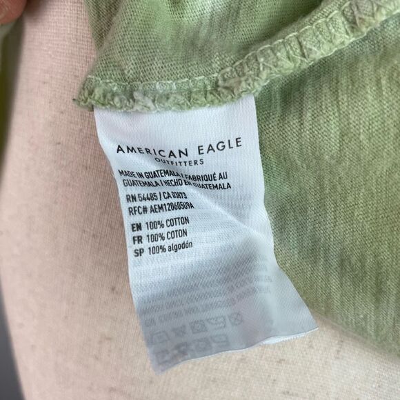 American Eagle The Beatles Green Tie-Dye T-Shirt Size S EUC - Picture 4 of 4